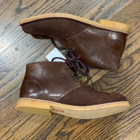 New Men’s Ugg Leighton Shoes Dark Brown Size 8.5 - Picture 8 of 15